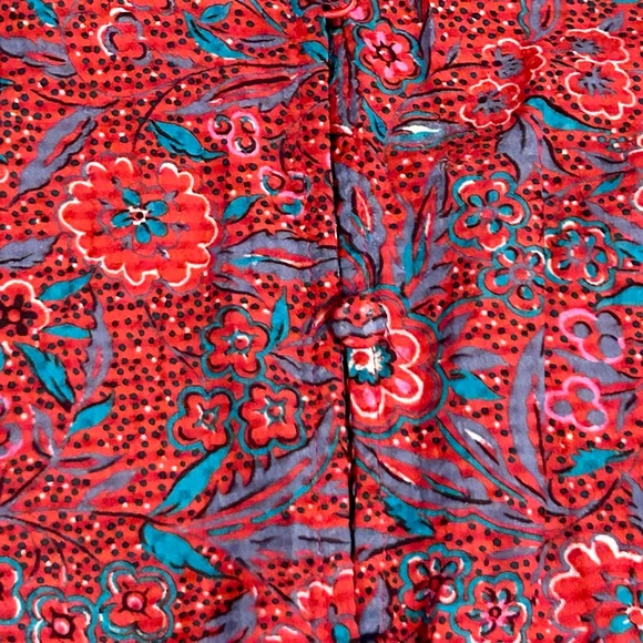 Veronica Beard Lorraine Paisley Flutter Sleeve Dress - Picture 7 of 11